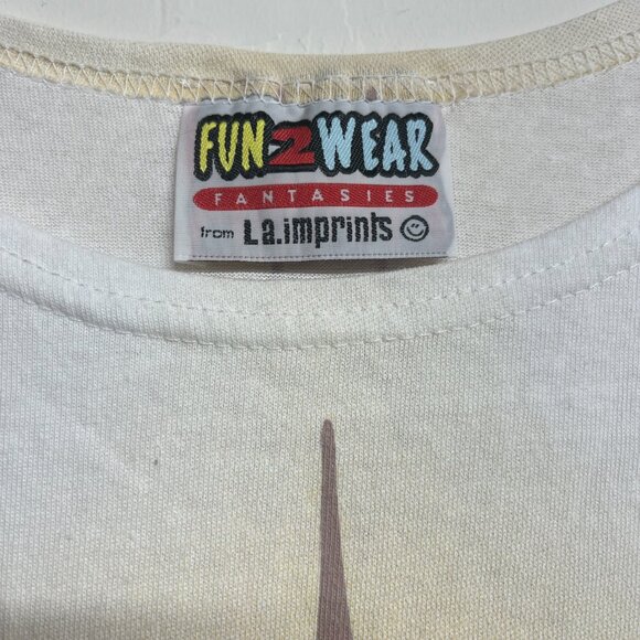 Vintage L.A. Imprints Muscle Man Shirt Oversized Beach Top Funny USA Fun2Wear - Picture 2 of 4